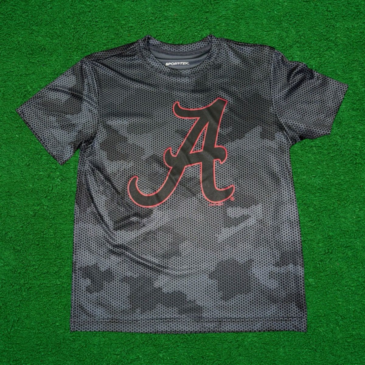 SCRIPT A CAMOHEX GREY YOUTH TEE