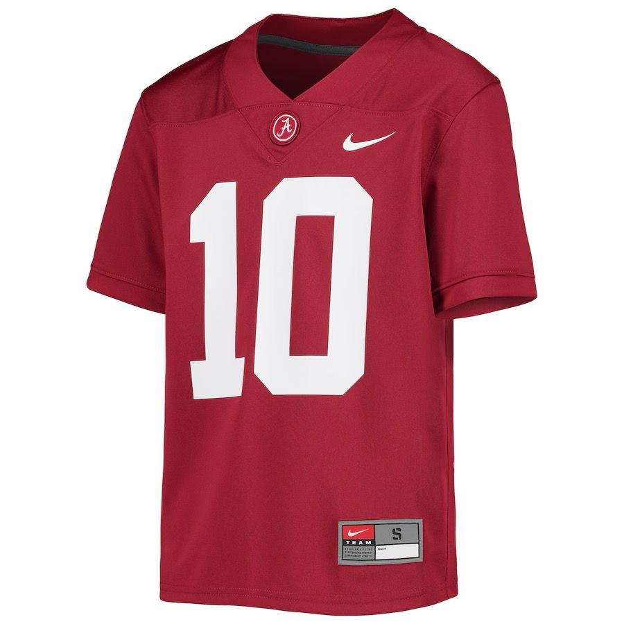 AL NIKE #10 JONES CRIMSON YOUTH JERSEY