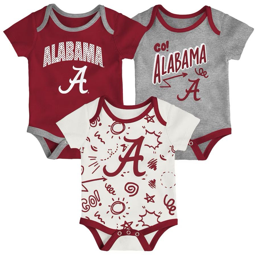 AL OUTERSTUFF ALL DAY PLAY THREE-PIECE ONESIE SET