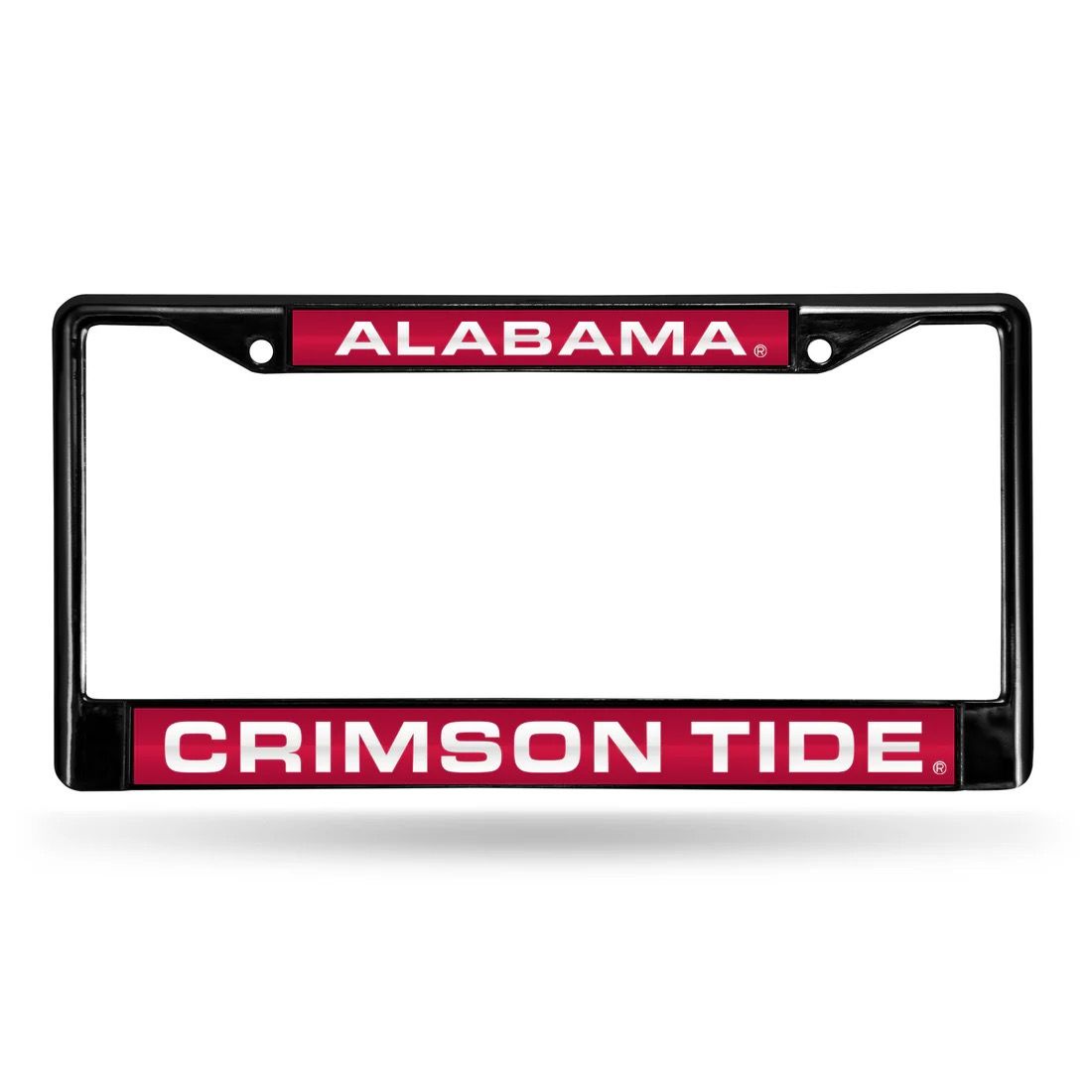AL RICO CRIMSON TIDE BLACK LICENSE PLATE FRAME