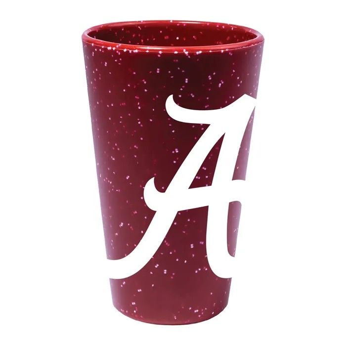 AL WINCRAFT RED SPECKLE 16OZ SILICONE PINT GLASS