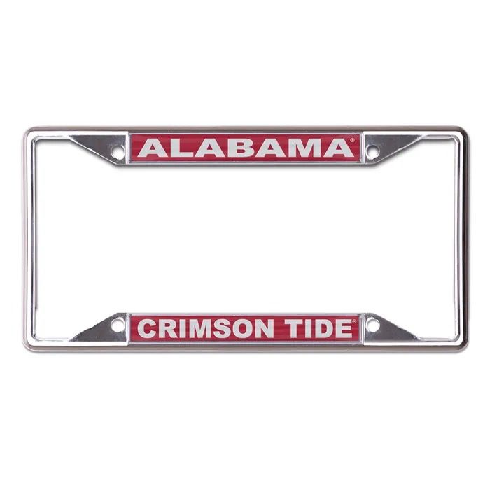 AL WINCRAFT RED/SILVER CRIMSON TIDE LICENSE PLATE FRAME