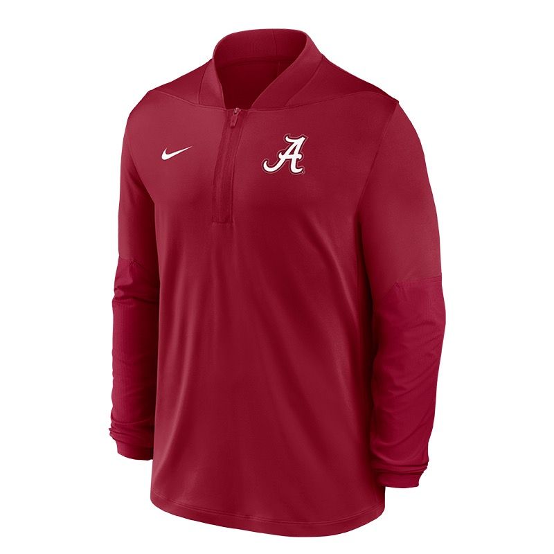 AL NIKE ONE GOAL DRI-FIT HALF-ZIP CRIMSON PULLOVER