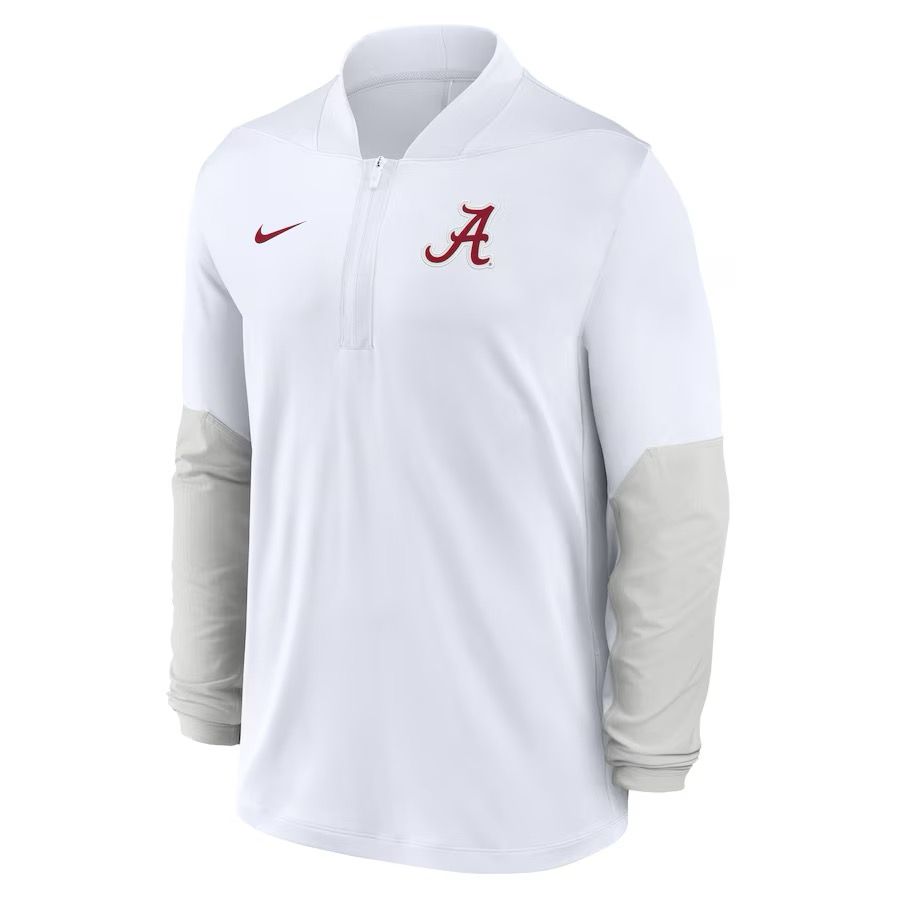 AL NIKE ONE GOAL DRI-FIT HALF-ZIP WHITE PULLOVER