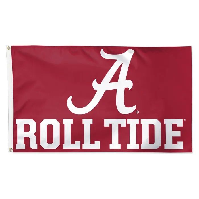 AL WINCRAFT ROLL TIDE CRIMSON 3x5 FLAG