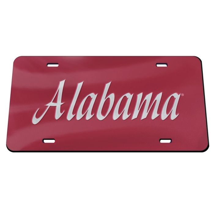 AL WINCRAFT RED/SILVER ALABAMA LICENSE PLATE