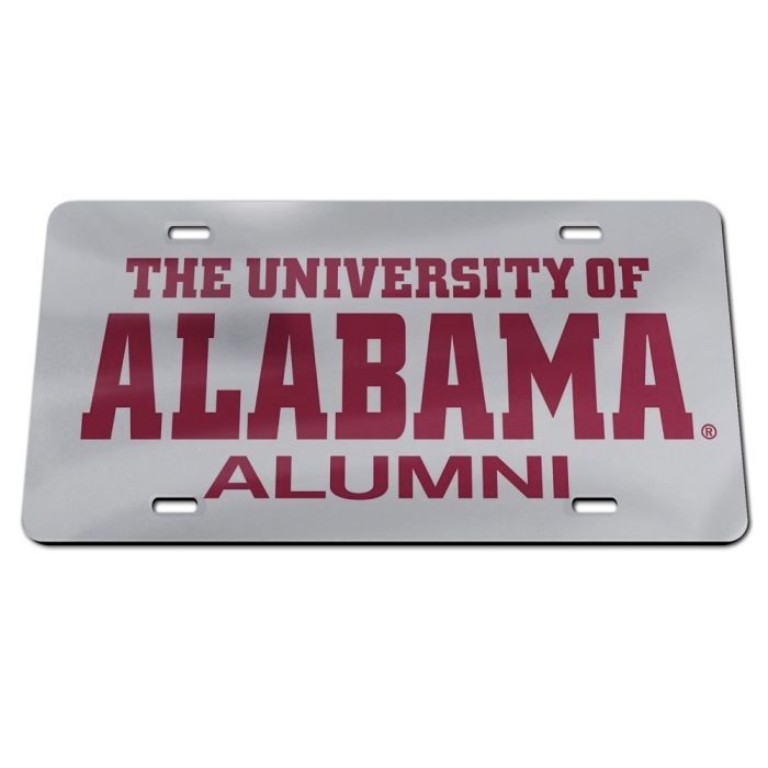 AL WINCRAFT SILVER/RED UOFA ALUMNI LICENSE PLATE