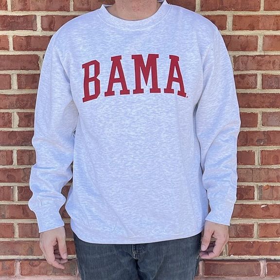 AL MV BAMA GREY SWEATSHIRT