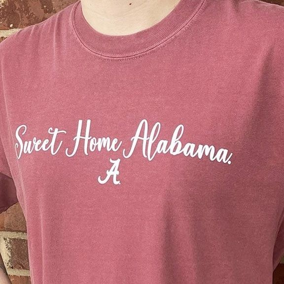 AL SWEET HOME SCRIPT CRIMSON COMFORT COLORS