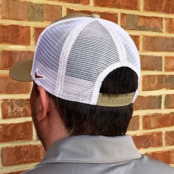 AL NIKE SCRIPT A KHAKI C99 TRUCKER CAP