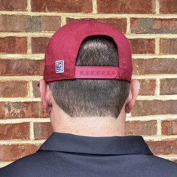 AL THE GAME RETRO CIRCLE CRIMSON CAP