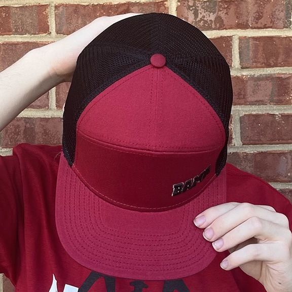 AL LEGACY CRIMSON HOPBACK TRUCKER CAP