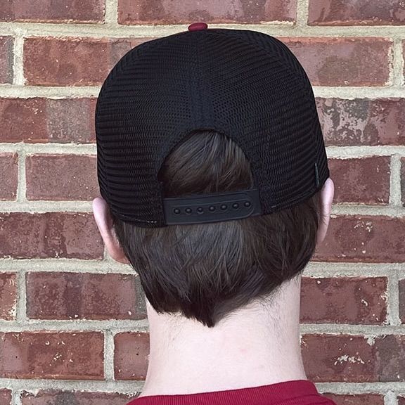 AL LEGACY CRIMSON HOPBACK TRUCKER CAP