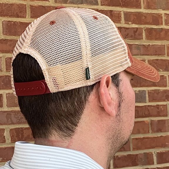 AL LEGACY CRIMSON OLD FAVORITE TRUCKER CAP