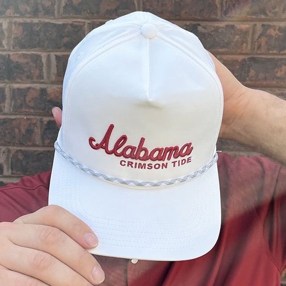 AL LEGACY WHITE/CRIMSON CADDY CAP