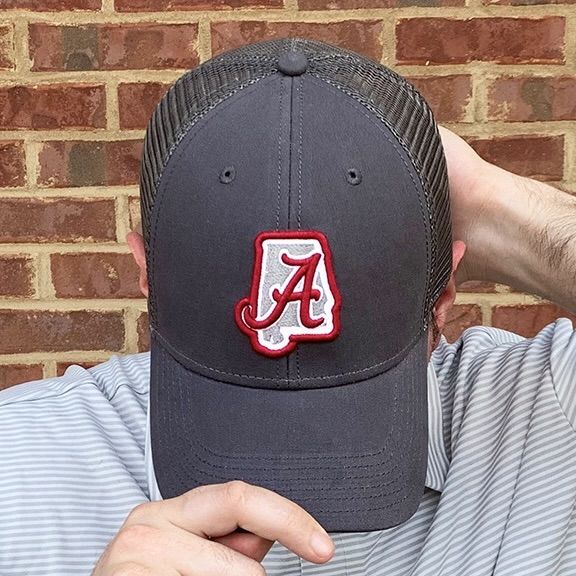 AL LEGACY STATE GREY LO-PRO SNAPBACK TRUCKER CAP