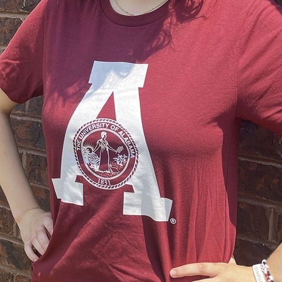 AL S&G VINTAGE SEAL CRIMSON TEE