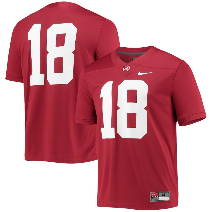 AL NIKE #18 CRIMSON JERSEY
