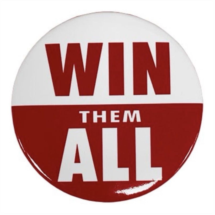 AL PINU WIN THEM ALL BUTTON