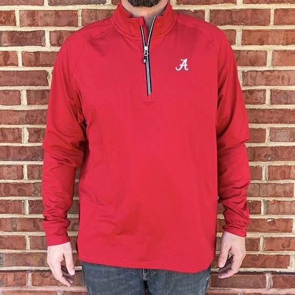AL C&B CRIMSON QUARTER ZIP PULLOVER