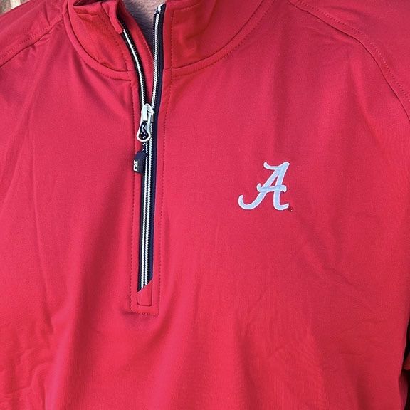 AL C&B CRIMSON QUARTER ZIP PULLOVER