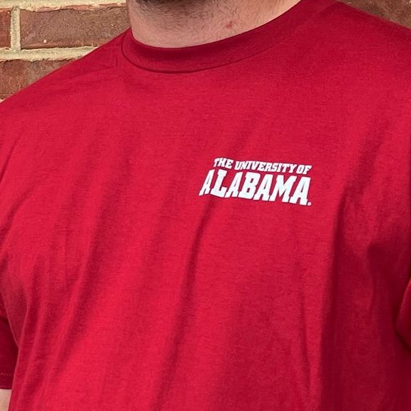 AL CHARGING ELEPHANT CRIMSON TEE