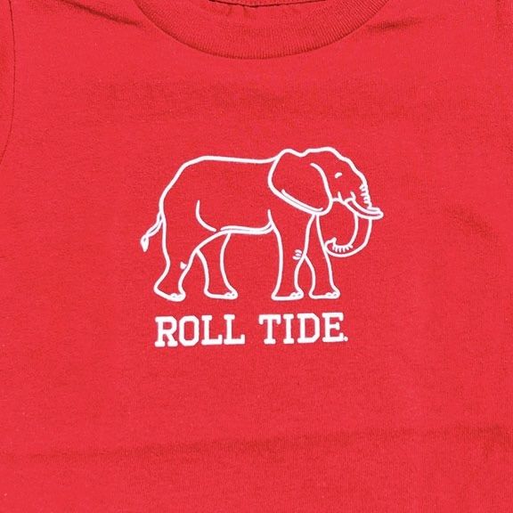 AL ELEPHANT CRIMSON ONESIE