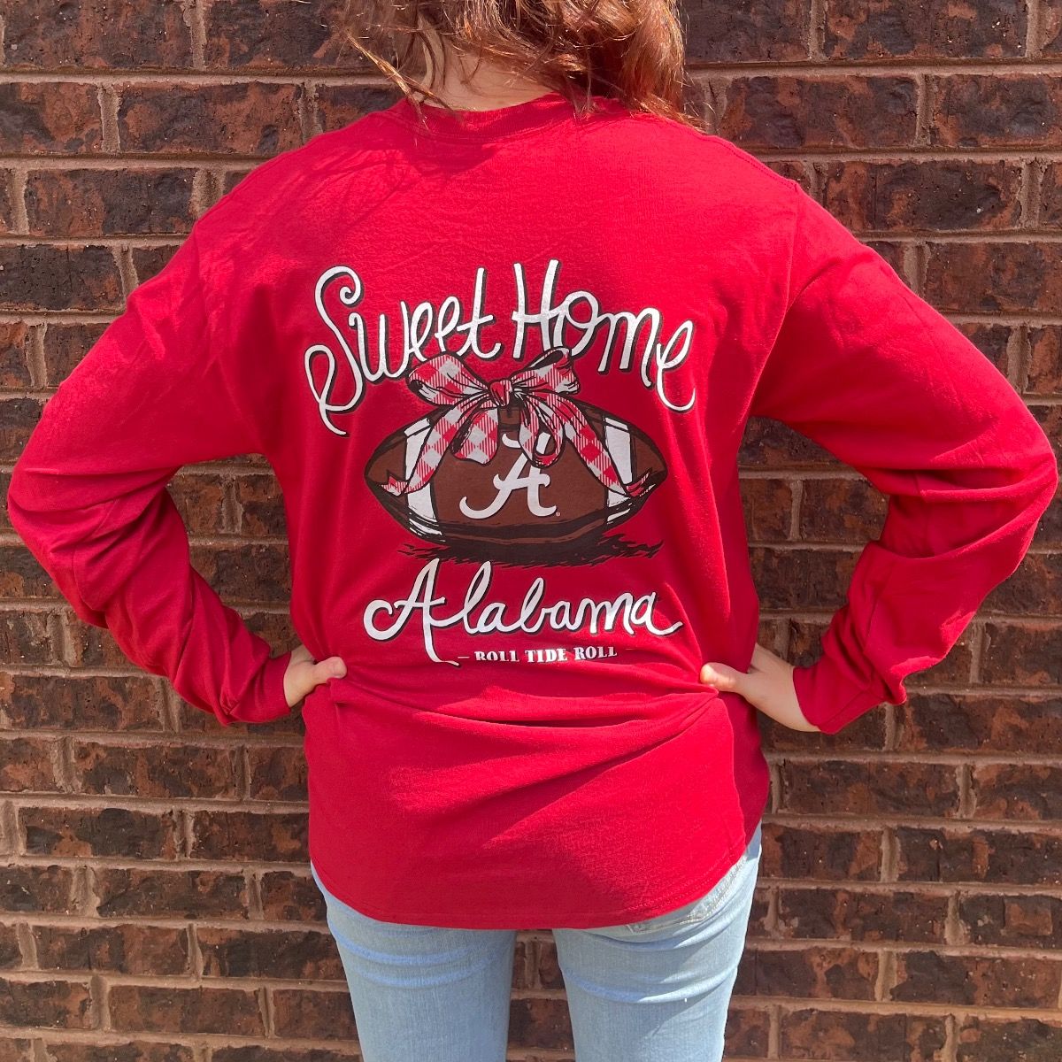 AL BOW CRIMSON LONG SLEEVE TEE