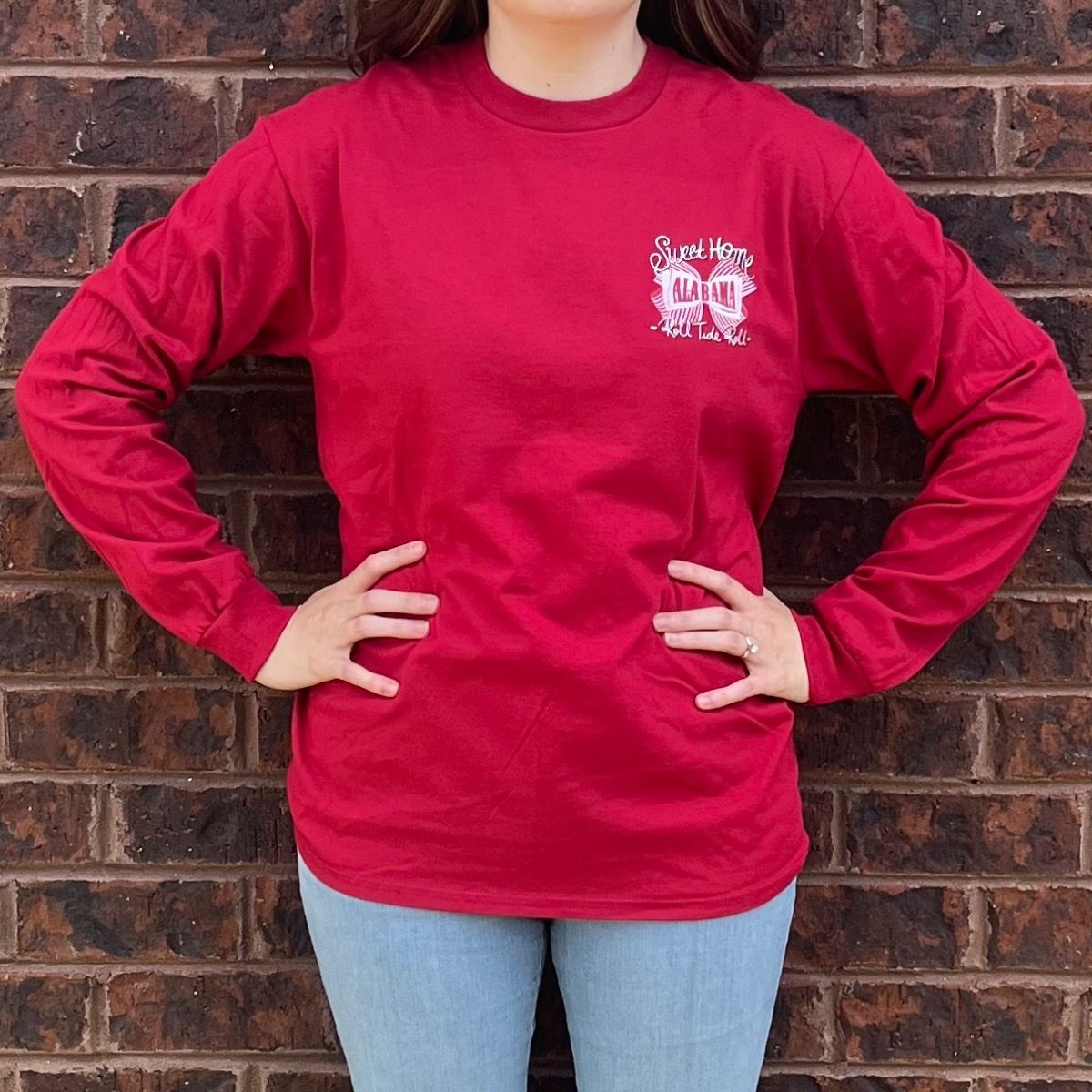 AL SWEET HOME CRIMSON LONG SLEEVE TEE