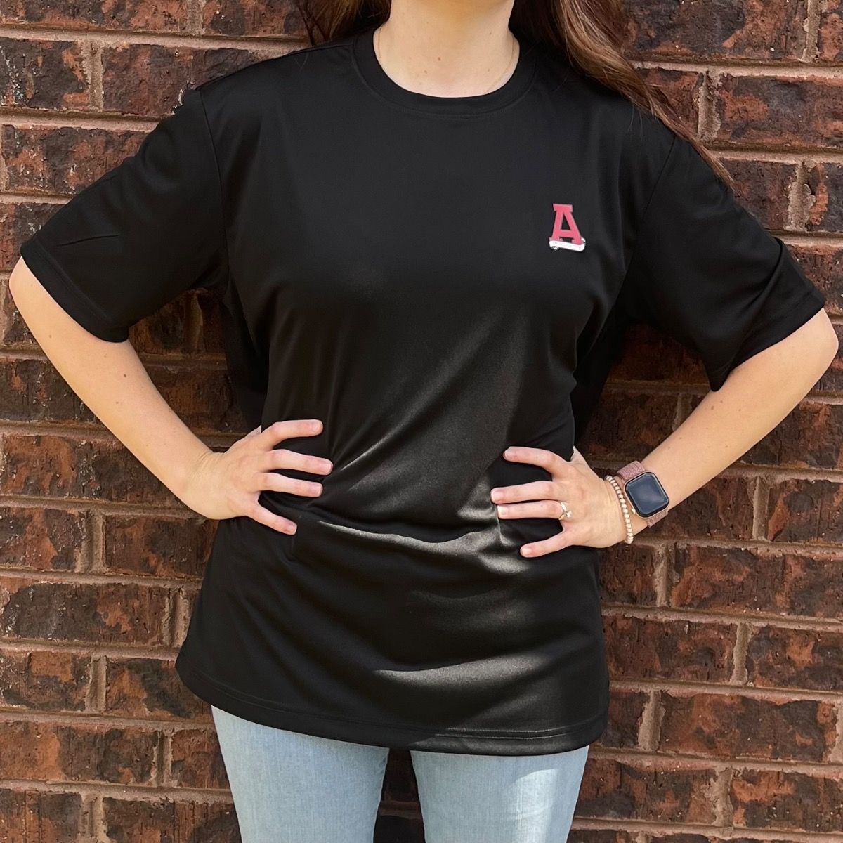 AL S&G VINTAGE BLACK DRY FIT TEE