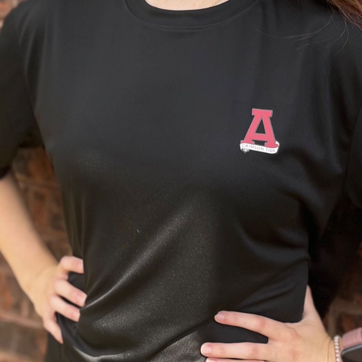 AL S&G VINTAGE BLACK DRY FIT TEE