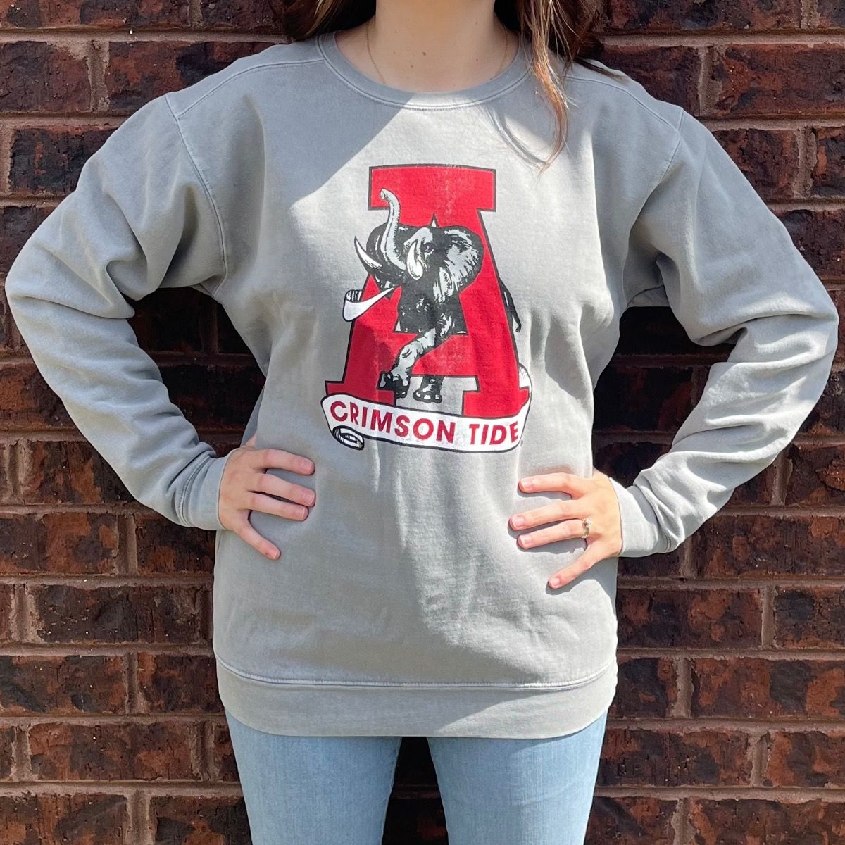 AL RETRO VAULT GREY SWEATSHIRT