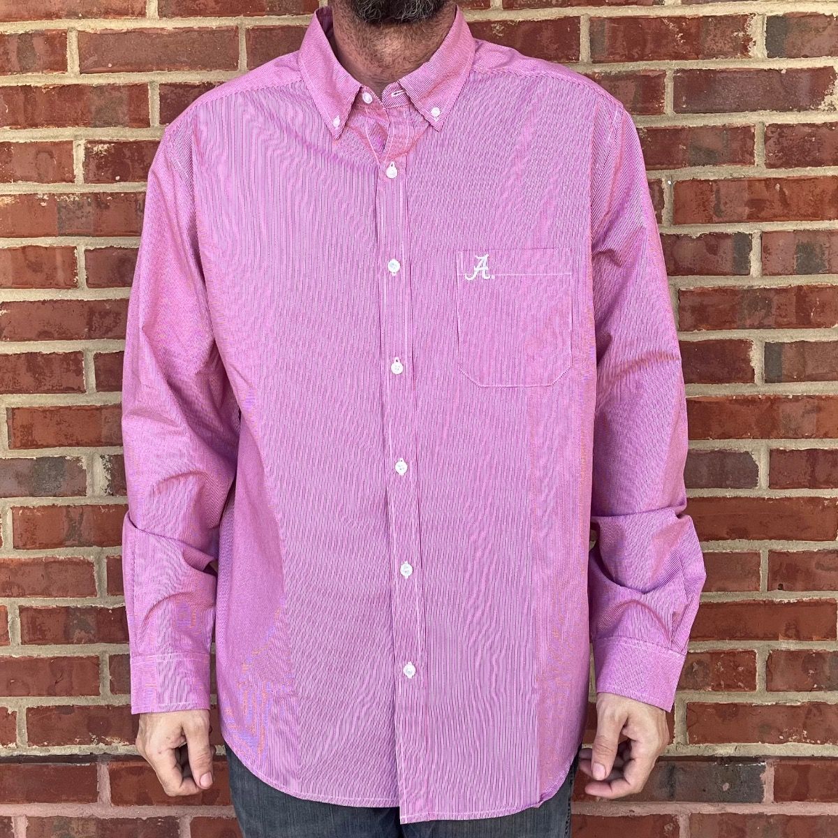 AL ANTIGUA PORTER WOVEN DRESS SHIRT