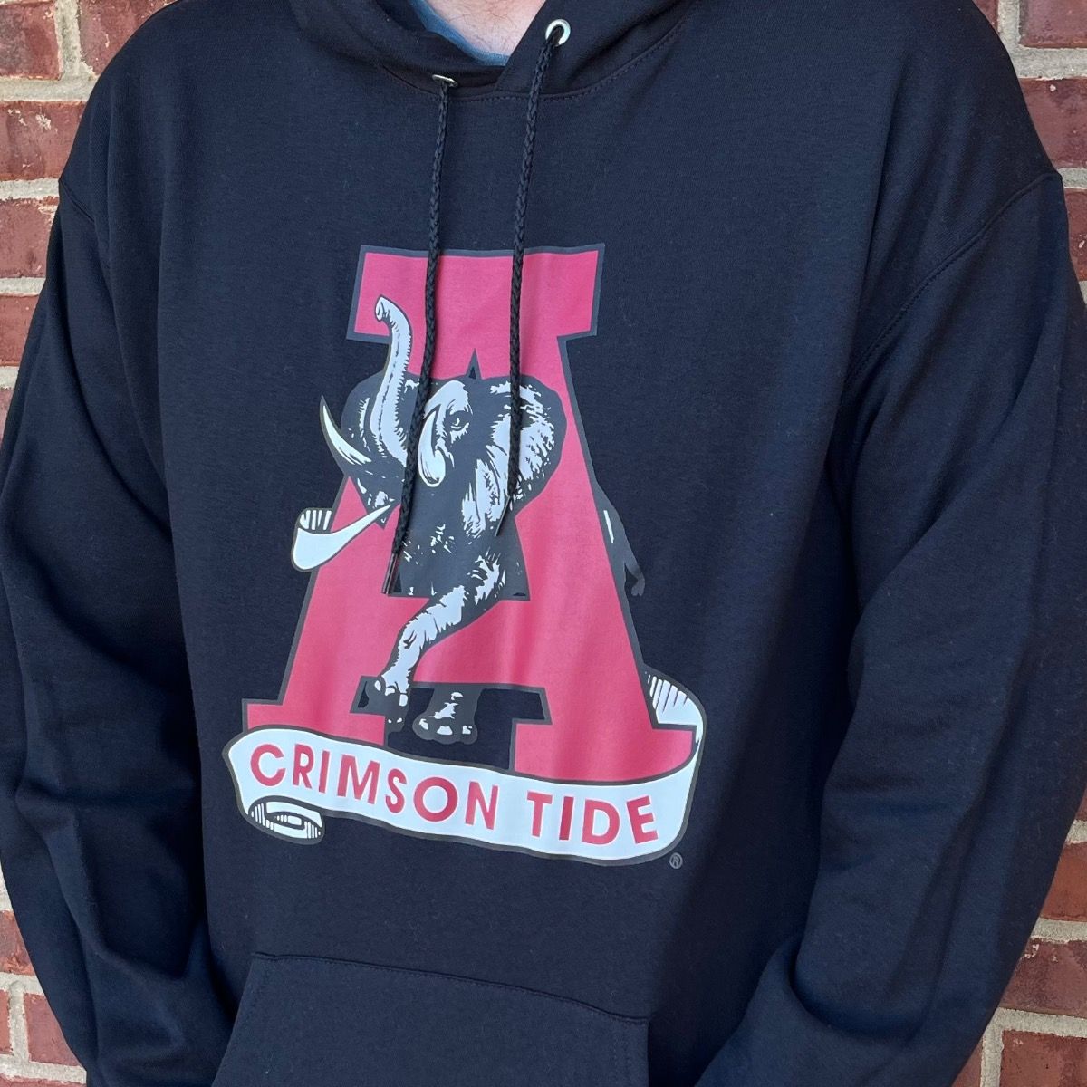 AL S&G VINTAGE BLACK HOODIE