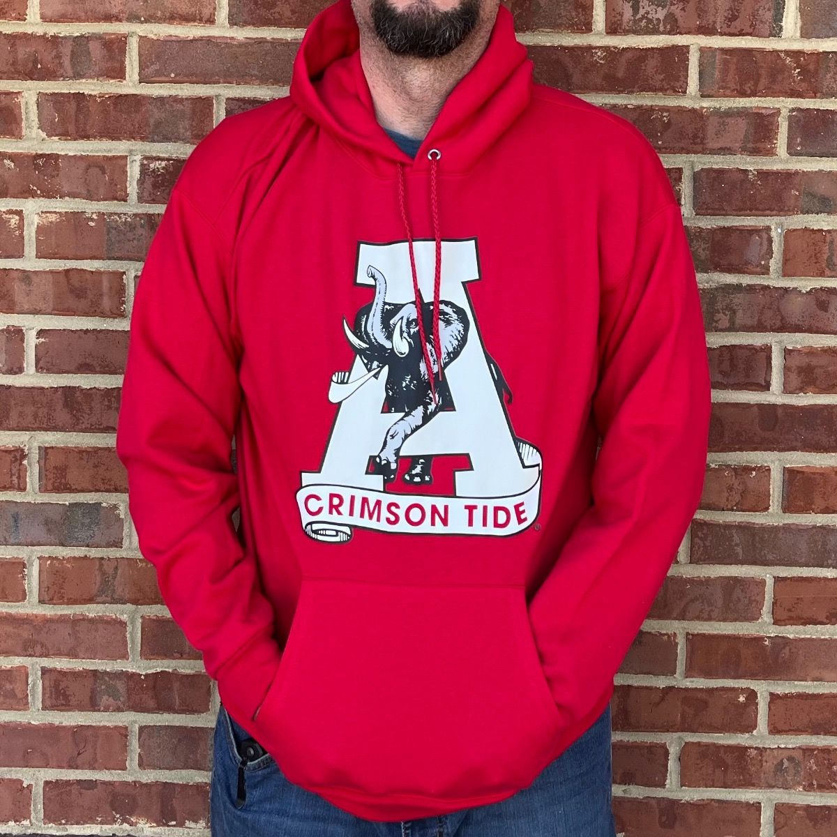 AL S&G VINTAGE CRIMSON HOODIE