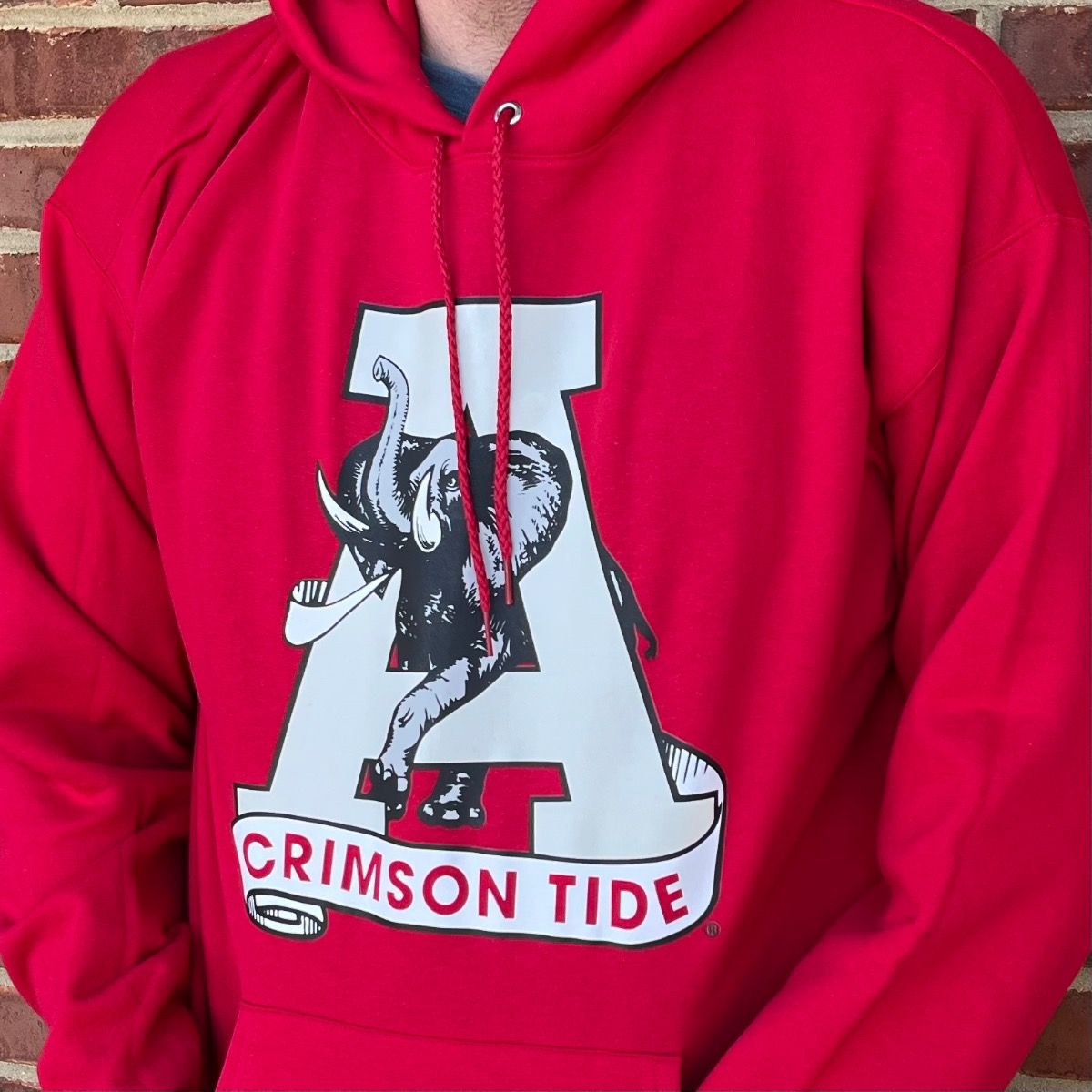 AL S&G VINTAGE CRIMSON HOODIE