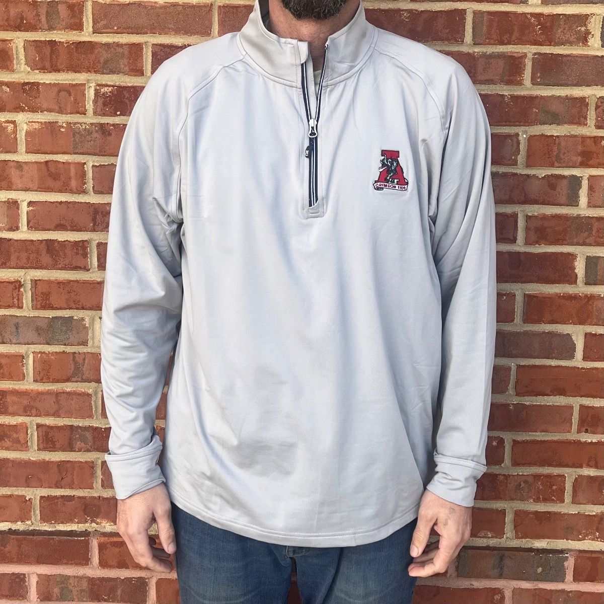 AL C&B POLISHED QUARTER ZIP PULLOVER