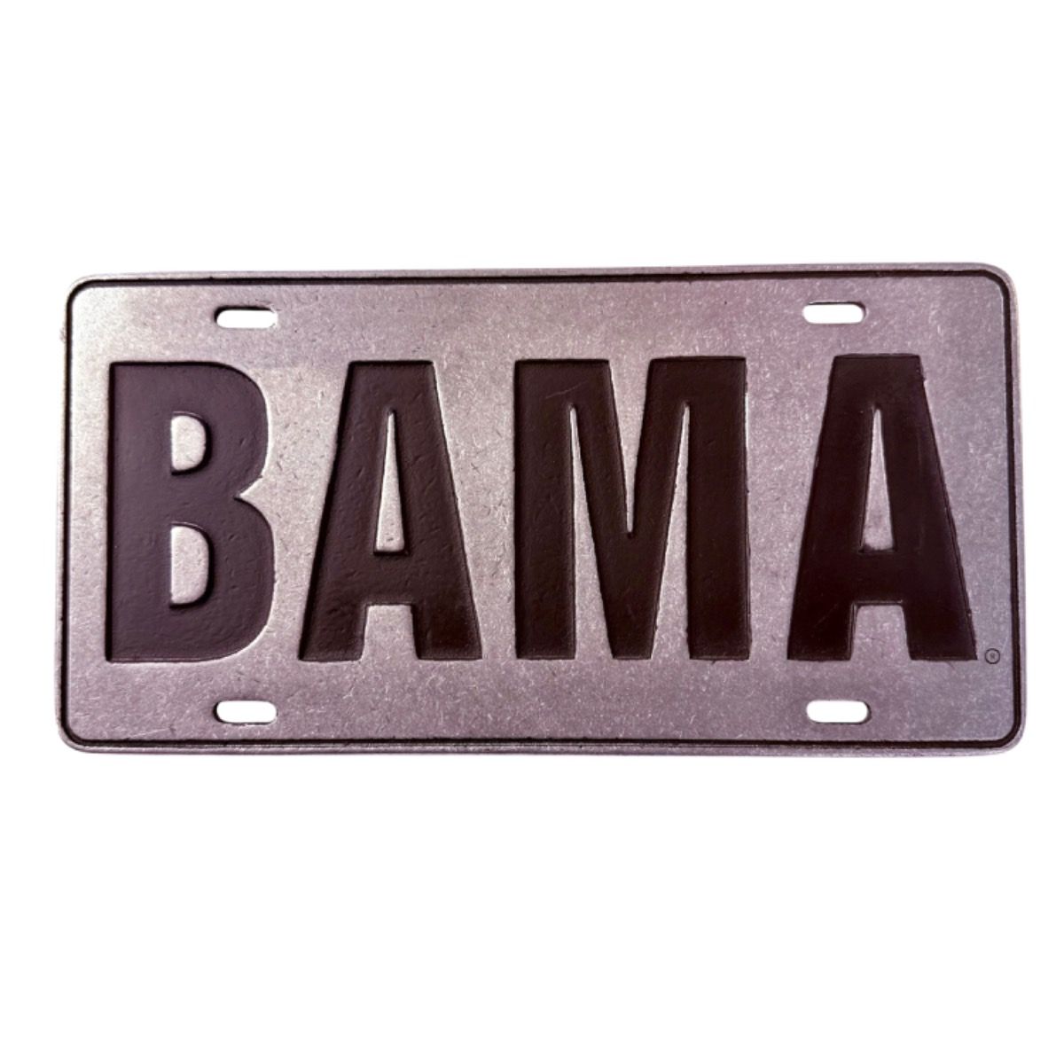 AL JARDINE PEWTER BAMA LICENSE PLATE