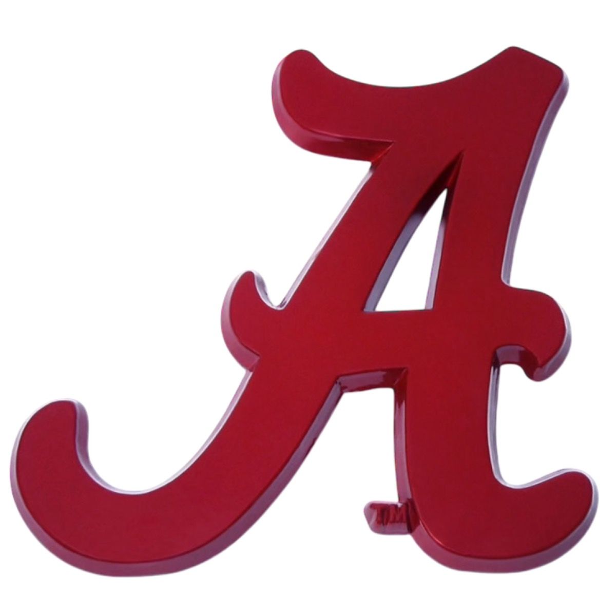AL ELEKTROPLATE CRIMSON SCRIPT A AUTO EMBLEM