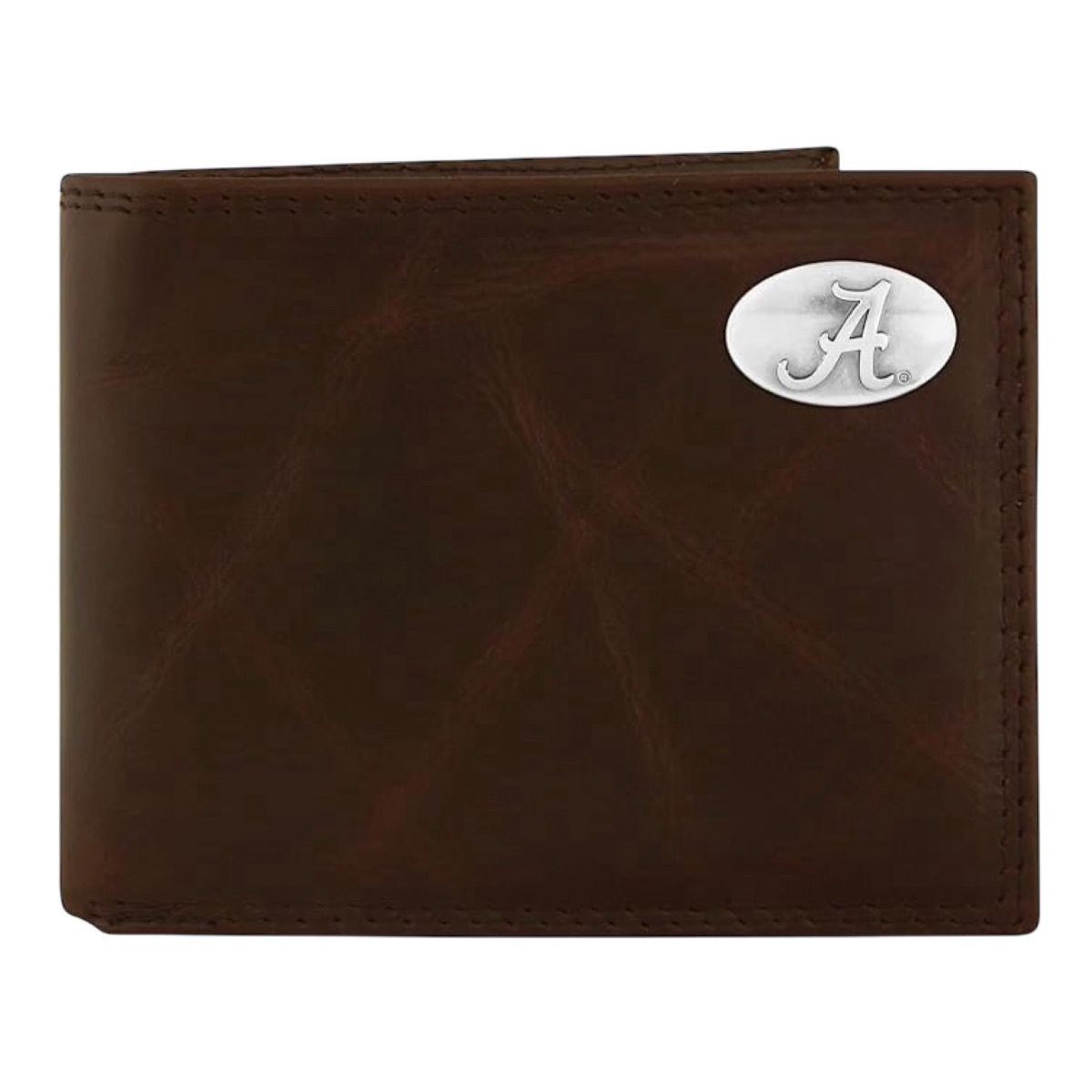 AL ZEP-PRO BROWN WRINKLE BI-FOLD WALLET