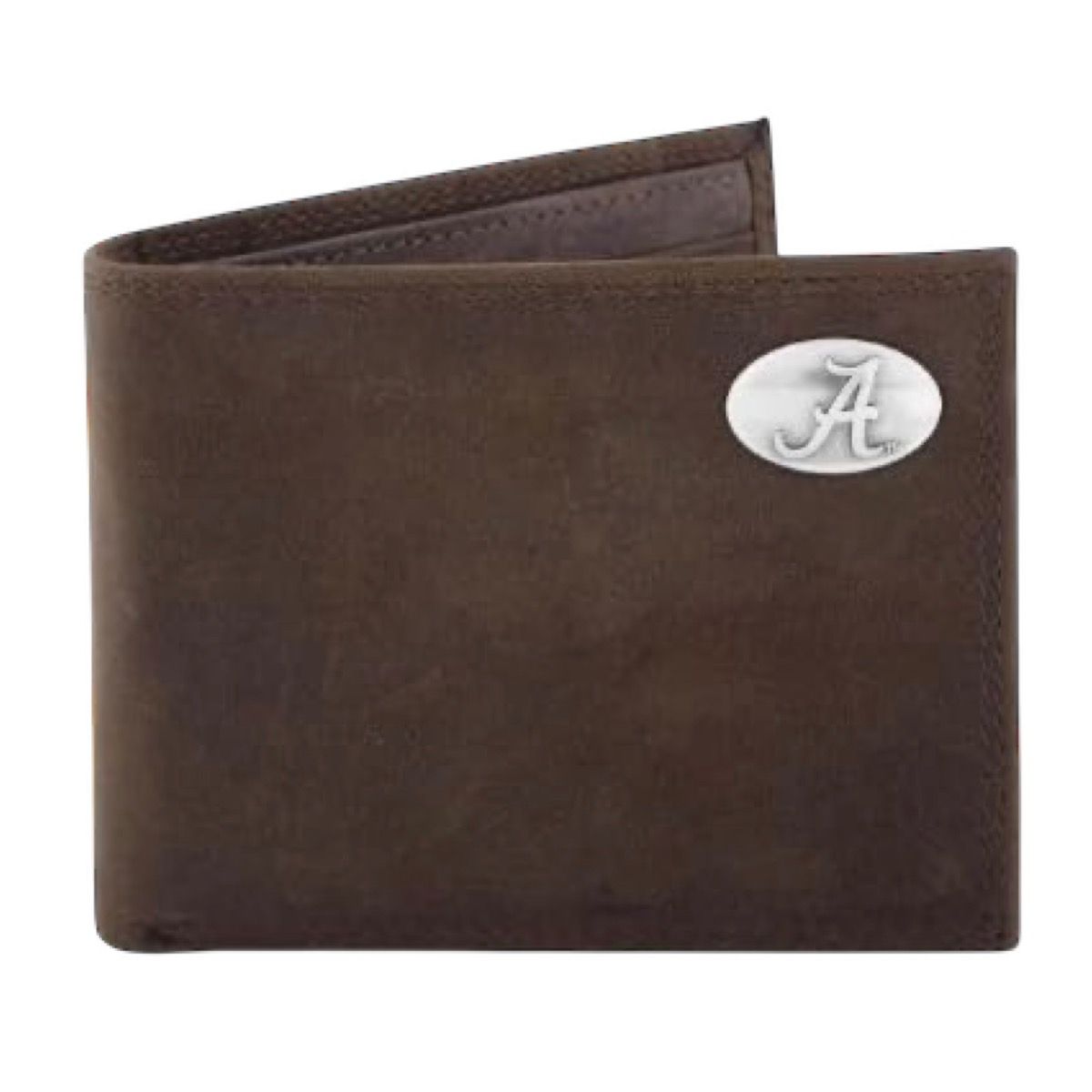 AL ZEP-PRO BROWN CRAZY HORSE BI-FOLD WALLET
