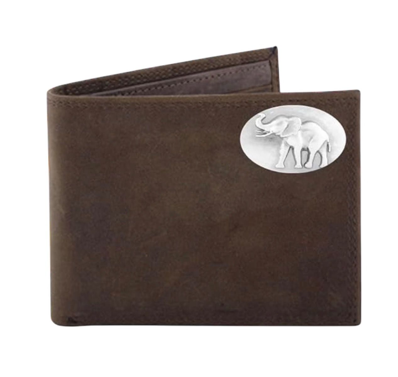 AL ZEP-PRO ELEPHANT CRAZY HORSE BI-FOLD WALLET