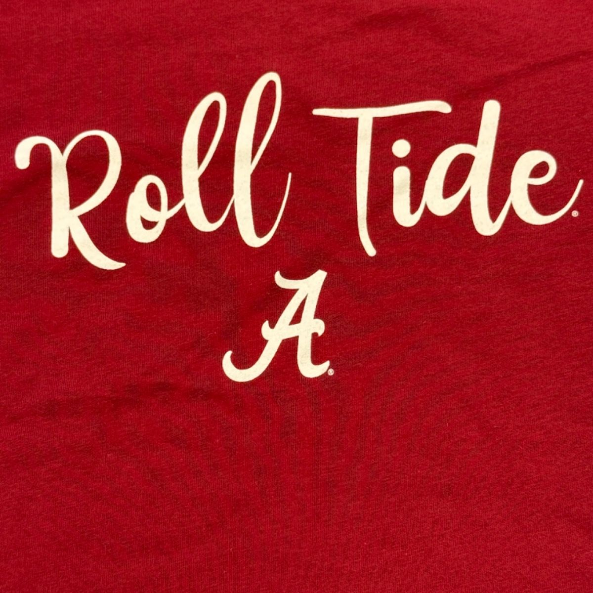 ROLL TIDE SCRIPT CRIMSON YOUTH TEE