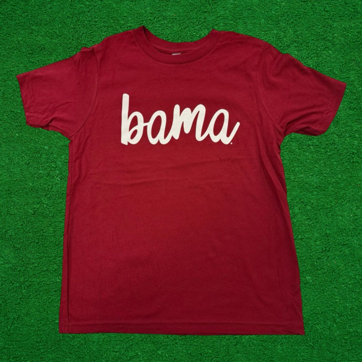 BAMA SCRIPT CRIMSON YOUTH TEE