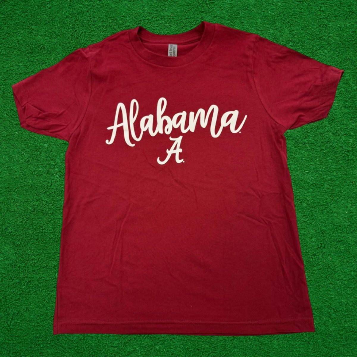 ALABAMA SCRIPT CRIMSON YOUTH TEE