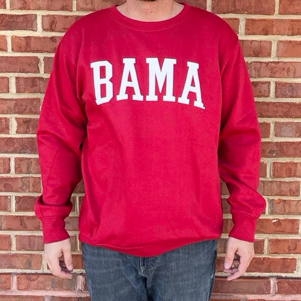 AL MV BAMA CRIMSON SWEATSHIRT