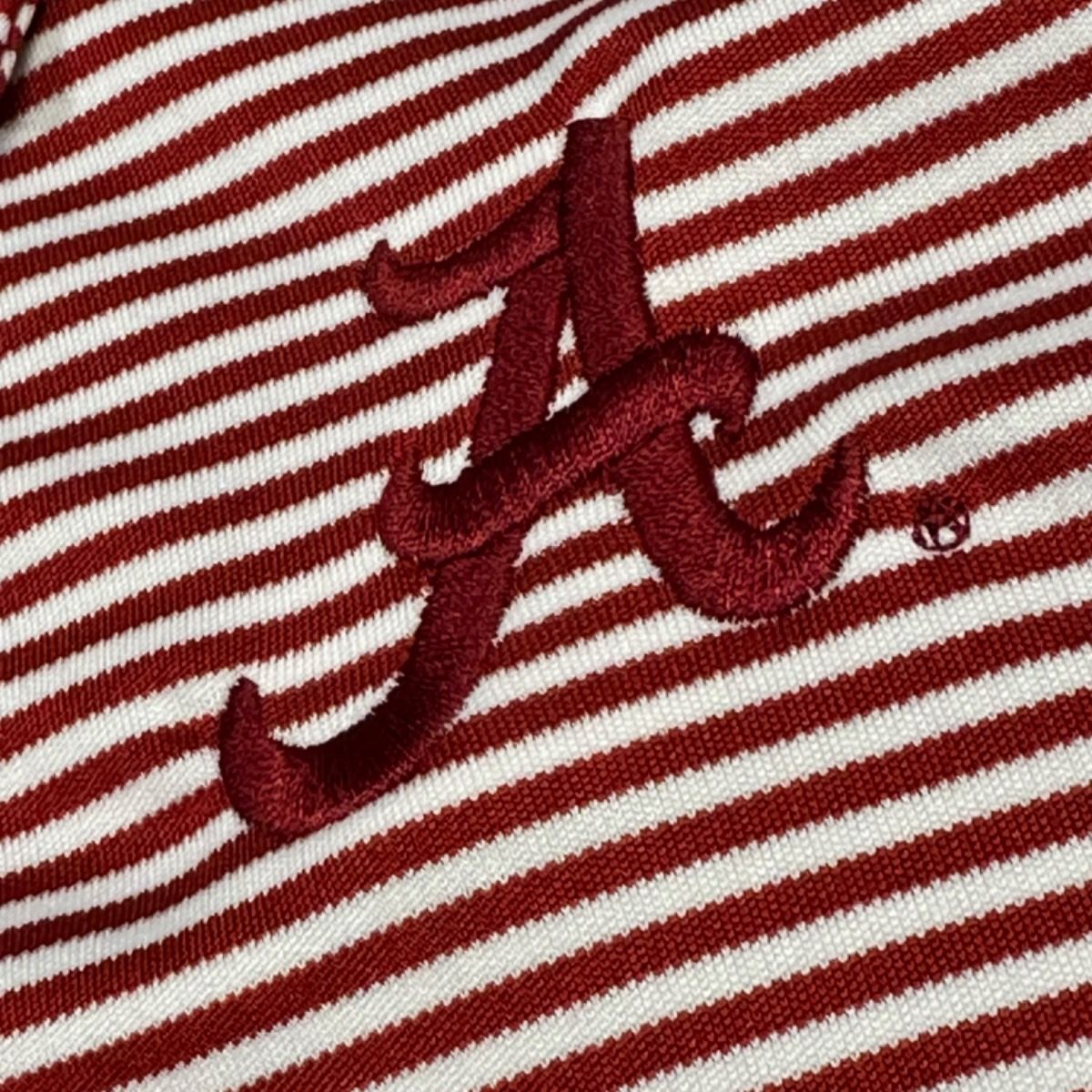 AL GARB CRIMSON STRIPED YOUTH POLO