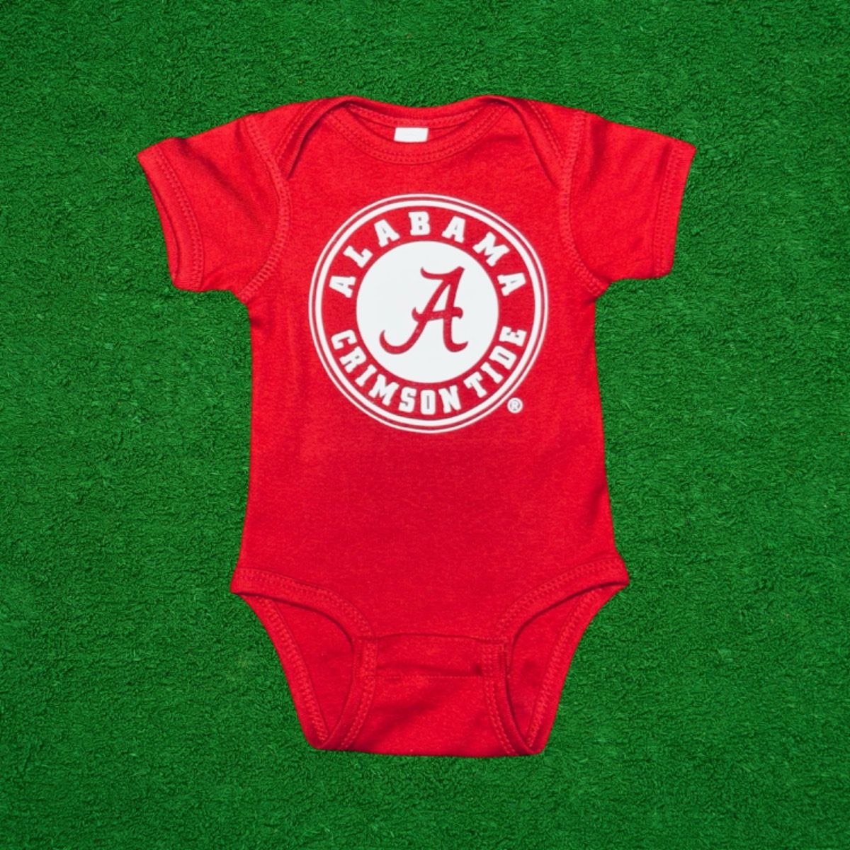 BAMA CIRCLE CRIMSON ONESIE
