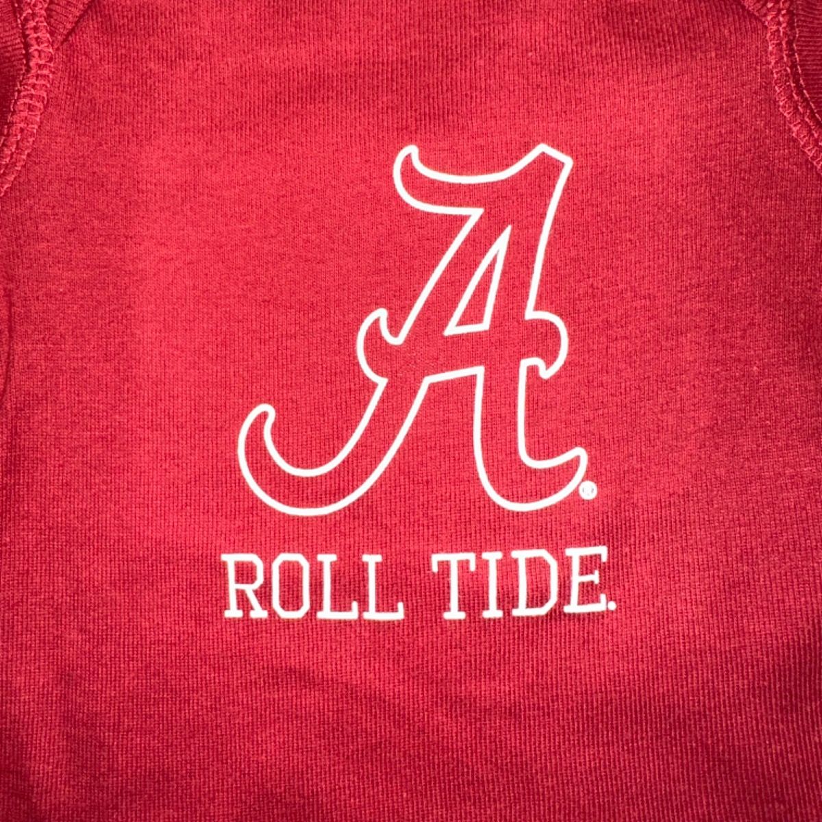 BAMA LOGO CRIMSON ONESIE