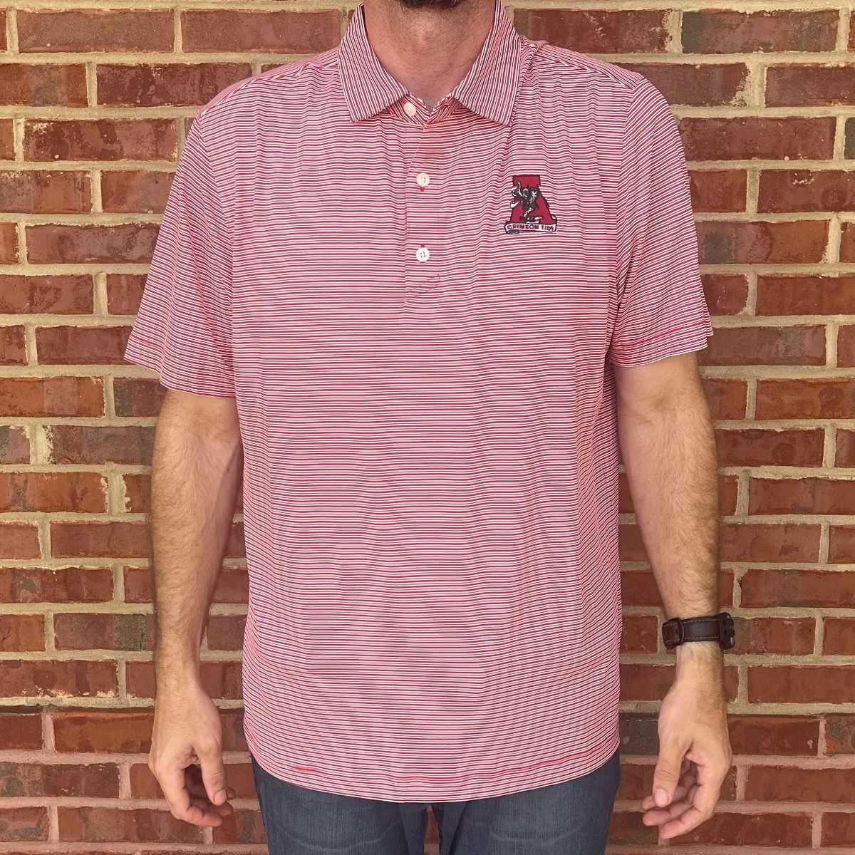 AL C&B VAULT FORGE DOUBLE STRIPE POLO